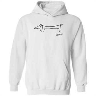 Pablo Picasso Dog Lump Dachshund Art Hoodie | Favorety UK