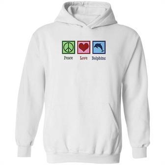 Peace Love Dolphins Hoodie | Favorety UK