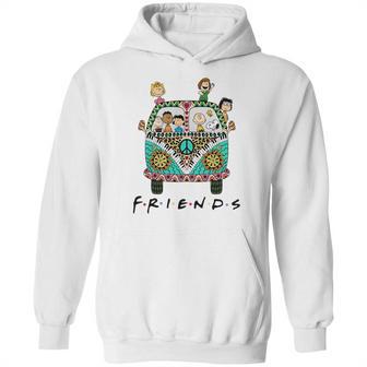 Peanuts Friends With Hippie Bus Shirt Hoodie | Favorety UK