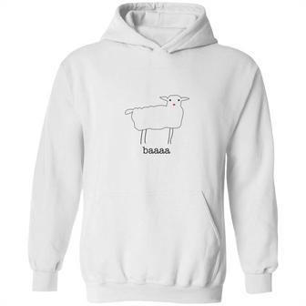 Ponypoor Tees Baaa Sheep With Logo On Back Hoodie | Favorety CA