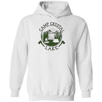 Pop Threads Camp Crystal Lake Counselor Horror Movie Graphic Ringer Hoodie | Favorety CA