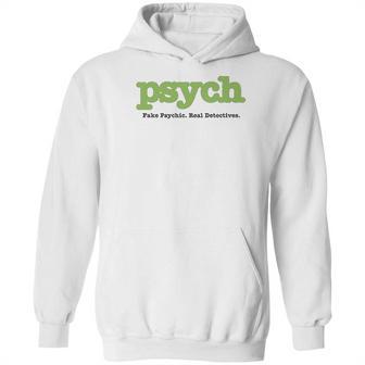 Psych Title Heather Ringer Hoodie | Favorety CA