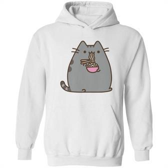 Pusheen The Cat Eating Noodles Hoodie | Favorety DE