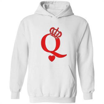 Queen Of Hearts King Of Hearts Playing Cards Deck Of Cards Hoodie | Favorety CA