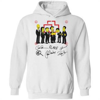 Rammstein Simpsons Flake Signatures Shirt Mf Hoodie | Favorety DE