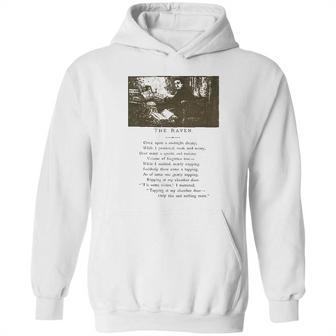 Raven Midnight Dreary Nevermore Literature Edgar Allan Poe Hoodie | Favorety DE