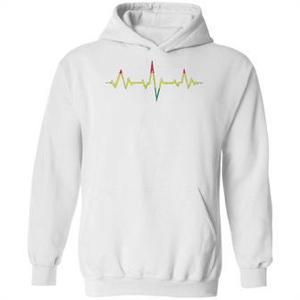 Reggae Music Heartbeat Rastafari Rasta Hoodie | Favorety UK