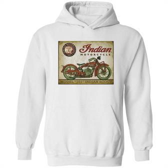 Retro Indian Motorcycle 101 Indian Scout T-Shirt Hoodie | Favorety