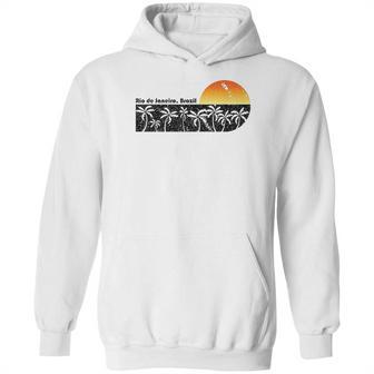 Retro Rio De Janeiro Beach Sunset Hoodie | Favorety DE