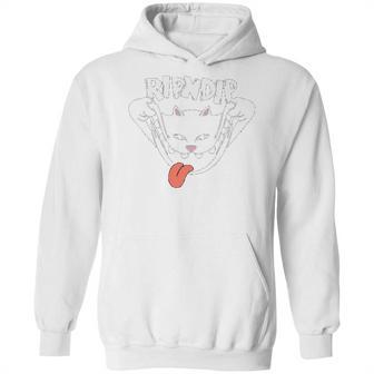 Rip & Dip With Cute Cats- Pet Day T- Graphic Design Printed Casual Daily Basic Hoodie | Favorety AU