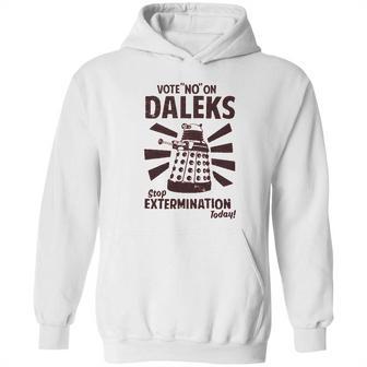 Ripple Junction Doctor Who Vote No To Daleks Adult Hoodie | Favorety CA