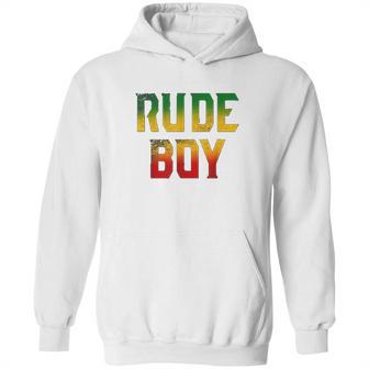 Rude Boy Rasta Reggae Roots Gifts Clothing Jamaica Hoodie | Favorety AU