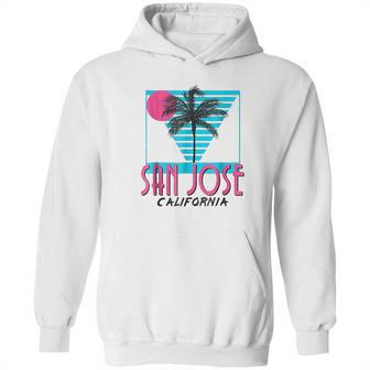 San Jose California Retro Ca Cool Hoodie | Favorety