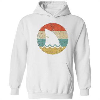 Shark Fin Retro Style Shark Hoodie | Favorety