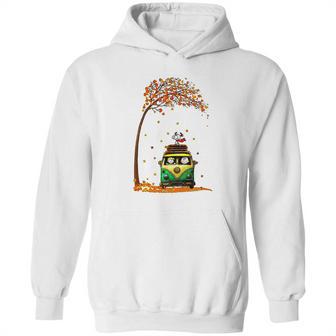 Snoopy With Friends Hippie Car Autumn Leaf Hoodie | Favorety UK