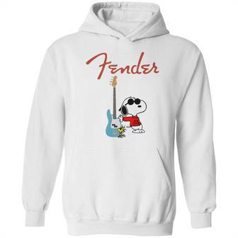 Snoopy Guitar Player Fender Hoodie | Favorety CA