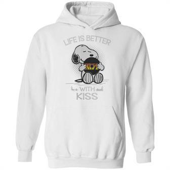 Snoopy Life Is Better With Kiss Band Hoodie | Favorety UK