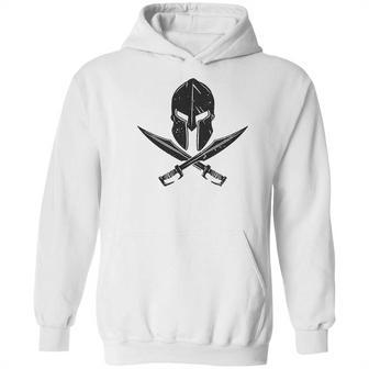 Spartan Helmet Crossed Swords Hoodie | Favorety UK