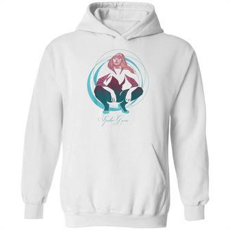 Spider Gwen Crouching Abstract Swirl Graphic Hoodie | Favorety DE