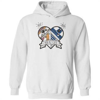 Star Wars R2-D2 Bb-8 Droid Heart Valentines Day Hoodie | Favorety DE