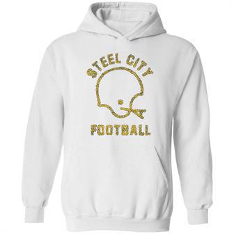 The Steel City Vintage Pittsburgh Football Hoodie | Favorety AU