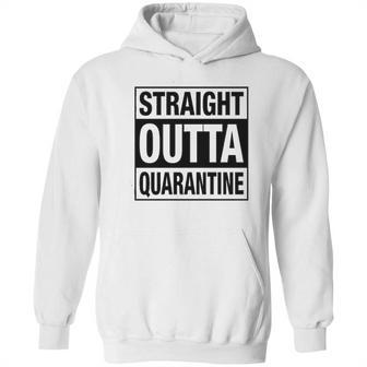 Straight Outta Social Distancing Fun Gift Hoodie | Favorety UK