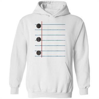 Three Hole Punch College Ruled Paper Costume Hoodie | Favorety UK