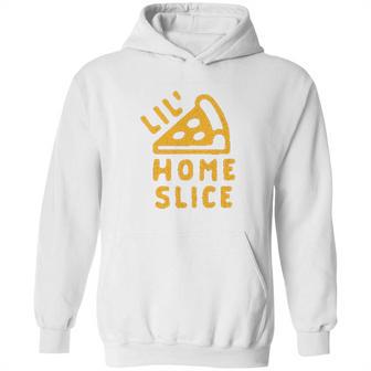 Toddler Lil Home Slice Funny Pizza Pie Younger Sibling Family Hoodie | Favorety CA