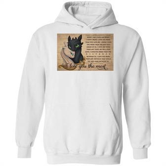 Toothless Night Fury And Light Fury I Love You The Most Poster Hoodie | Favorety DE