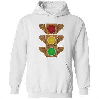 Traffic Light Vintage Rusty Stoplight Stop Go Caution Signal Hoodie | Favorety DE