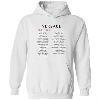 Versace China Shirt Hong Kong 1 Long Sleeve Tshirt T Shirt Hoodie | Favorety AU