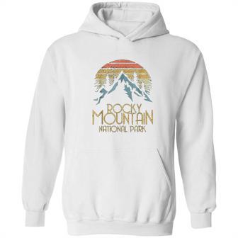 Vintage Rocky Mountains National Park Colorado Retro Hoodie | Favorety