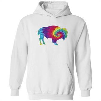 Vintage Tie Dye Bison American Buffalo Hoodie | Favorety DE