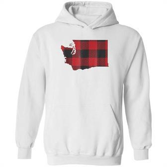 Washington State Seattle Flannel Plaid Hoodie | Favorety AU