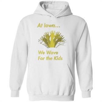 Wave Hawkeyes Waving Iowans Kids Childrens Hospital Hoodie | Favorety AU