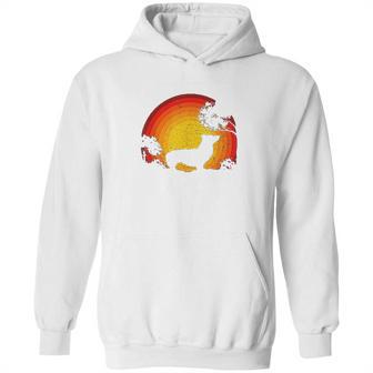 Welsh Corgi Vintage Sunset Hoodie | Favorety AU