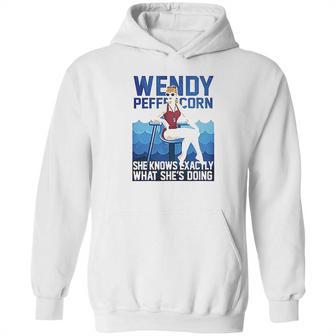 Wendy Peffercorn She Know Exactly What She’S Doing Hoodie | Favorety