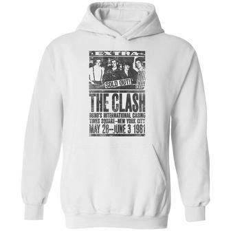 White The Clash Bonds 1981 Official Hoodie | Favorety UK