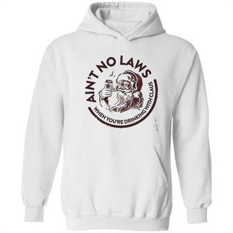 White Claus Funny Drinking Holiday White Claws Pun Hoodie | Favorety AU