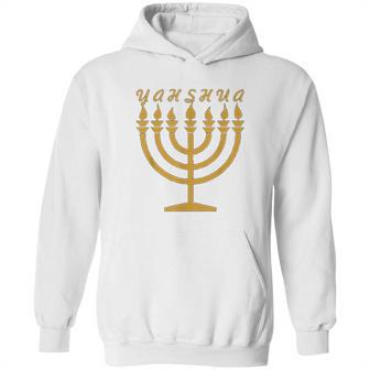 Yahshua Menorah Hebrew Israelite Yahweh Yeshua Torah Hoodie | Favorety CA