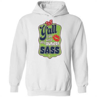 Yall Can Kiss My Southern Sass Southern Charm Collection On A Coral Hoodie | Favorety CA