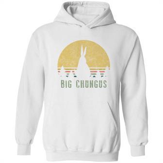 Big Chungus Funny Gift Retro Vintage Sunset Meme Video Game Gift Hoodie | Favorety CA