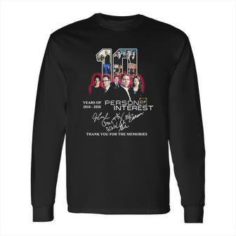 10 Years Of 2010-2020 Person Of Interest Signatures Shirt Long Sleeve T-Shirt | Favorety DE