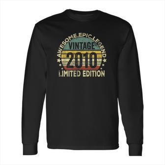 12 Years Old Legendary Retro Vintage Awesome Birthday 2010 Ver2 Long Sleeve T-Shirt | Favorety UK