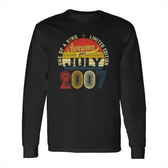 15Th Birthday Decorations July 2007 Boy Girl 15 Years Old Long Sleeve T-Shirt | Favorety