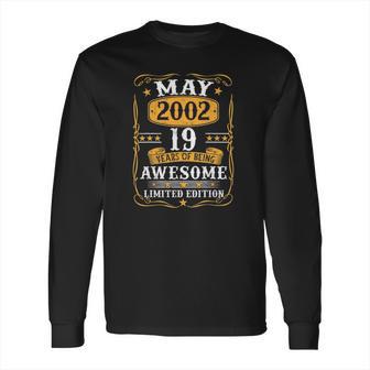 19 Years Old Gifts Vintage May 2002 19Th Birthday Gift Long Sleeve T-Shirt | Favorety AU