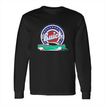 1954 Buick Turquoise White Long Sleeve T-Shirt | Favorety AU