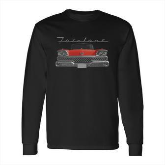 1959 Ford Fairlane Front Red Long Sleeve T-Shirt | Favorety UK