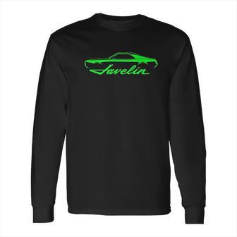 1968 1969 Amc Javelin Classic Color Outline Design Long Sleeve T-Shirt | Favorety DE