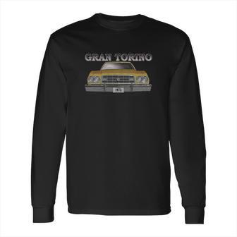 1973 Ford Gran Torino Front Gold Long Sleeve T-Shirt | Favorety CA